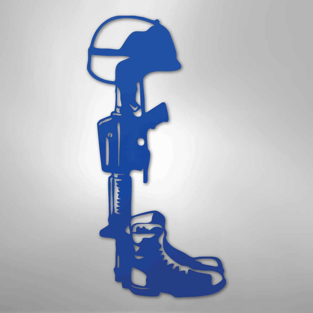 Fallen Soldier Memorial - Steel Sign - Elliotrose Gifts