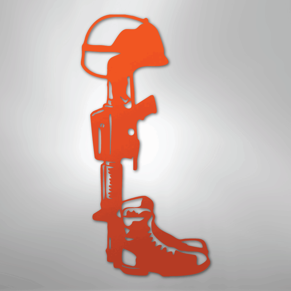 Fallen Soldier Memorial - Steel Sign - Elliotrose Gifts
