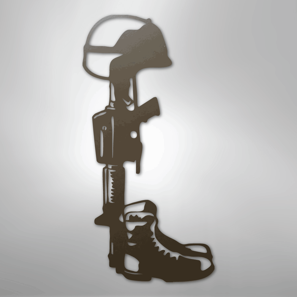 Fallen Soldier Memorial - Steel Sign - Elliotrose Gifts