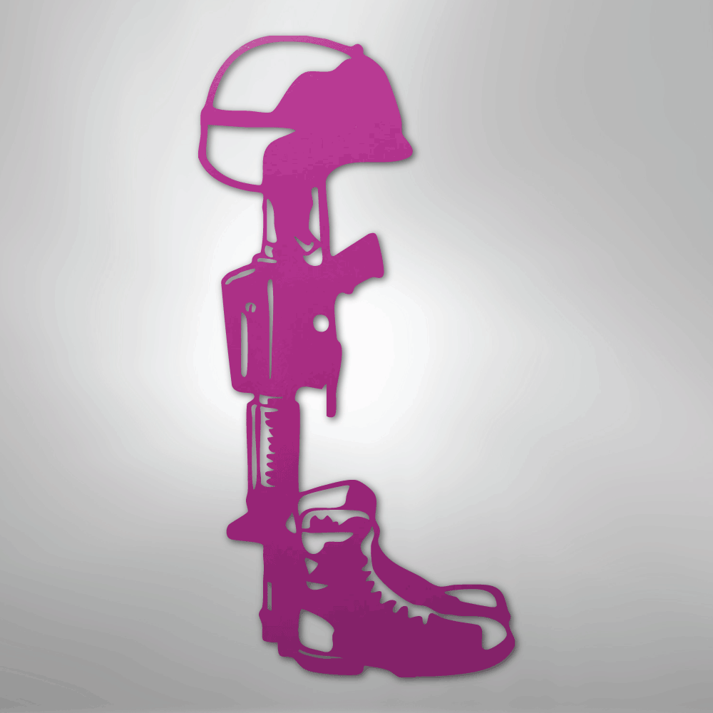 Fallen Soldier Memorial - Steel Sign - Elliotrose Gifts