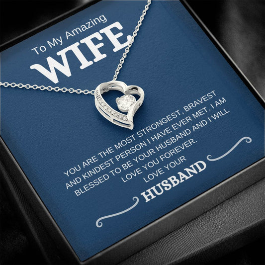 Amazing Wife | Love You Forever | Forever Love Necklace - Elliotrose Gifts