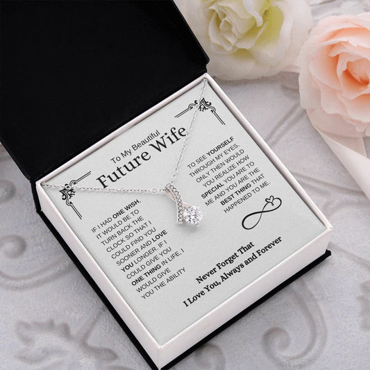 Beautiful Future Wife | One Wish | Alluring Beauty Necklace - Elliotrose Gifts