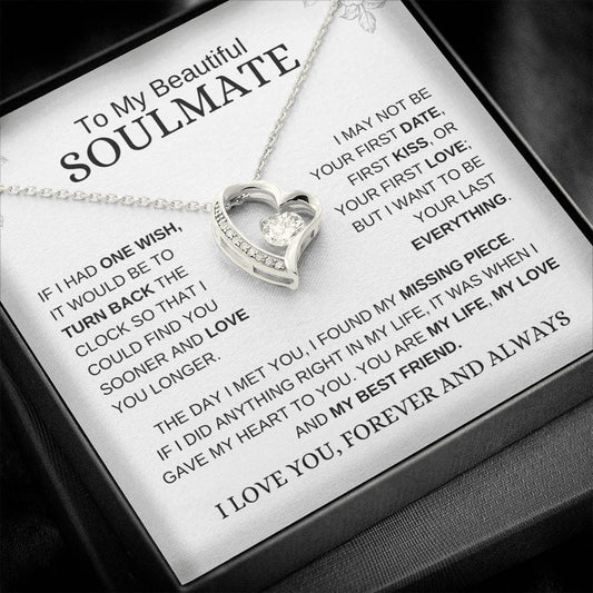 Beautiful Soulmate | Forever and Always | Forever Love Necklace - Elliotrose Gifts