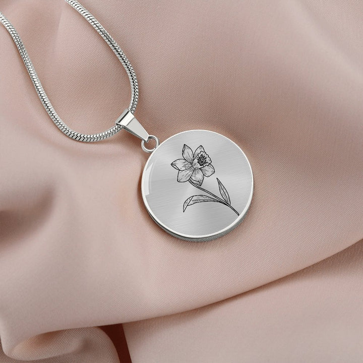 Birth flower jewelry discount