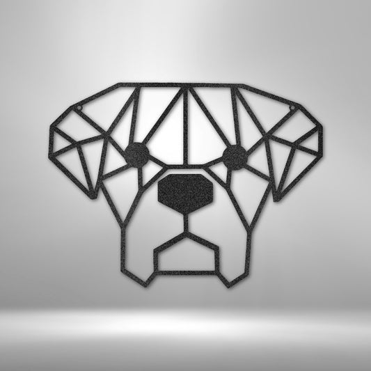 Geometric Dog - Steel Sign - Elliotrose Gifts