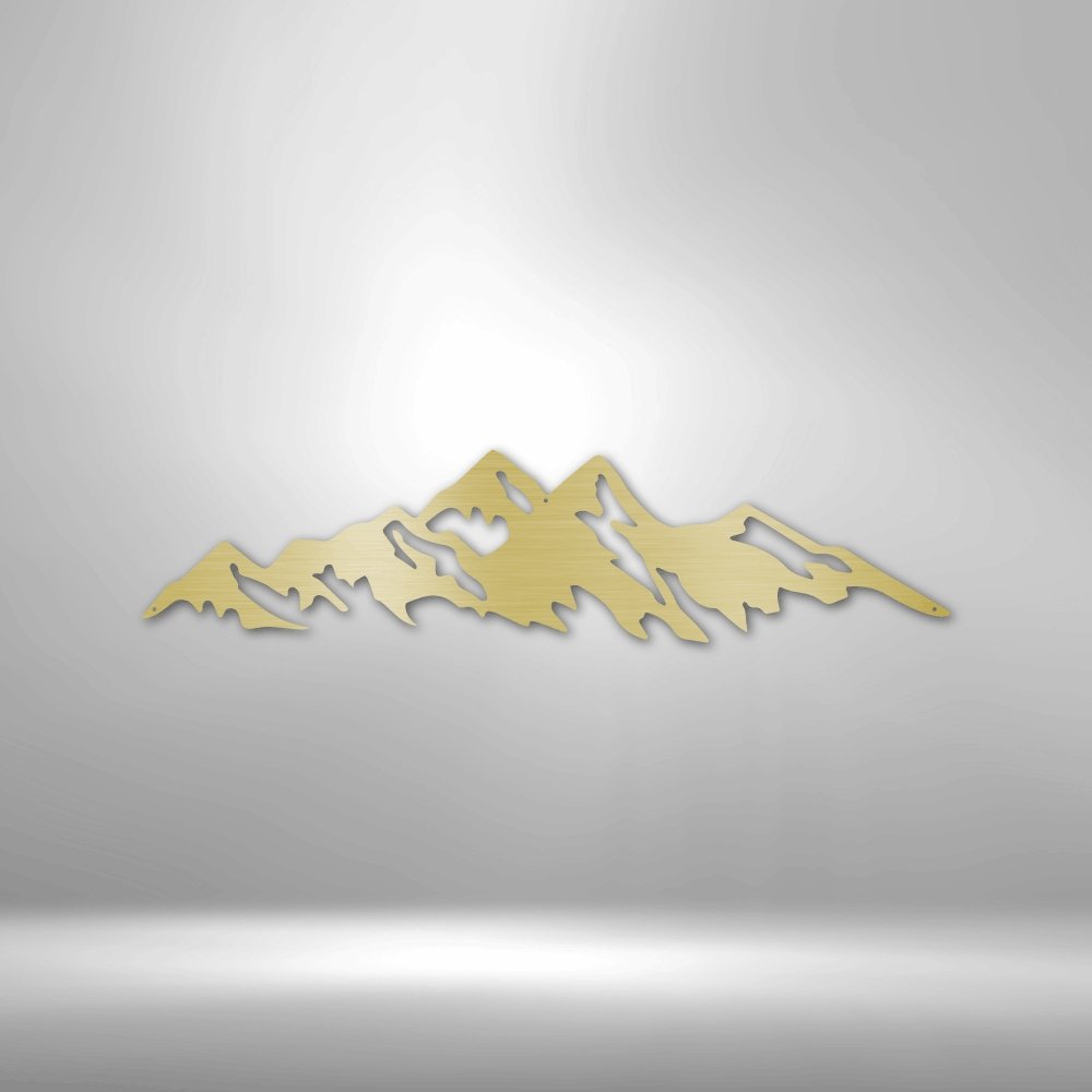 Mountain Ridge - Steel Sign - Elliotrose Gifts