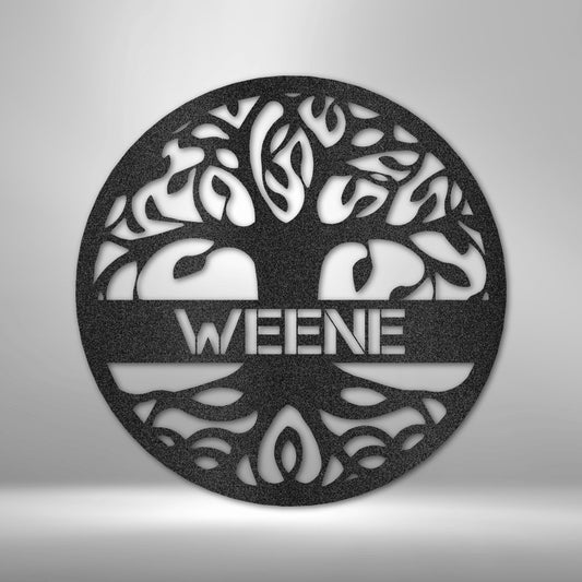 Personalized Tree of Life - Steel Sign - Elliotrose Gifts