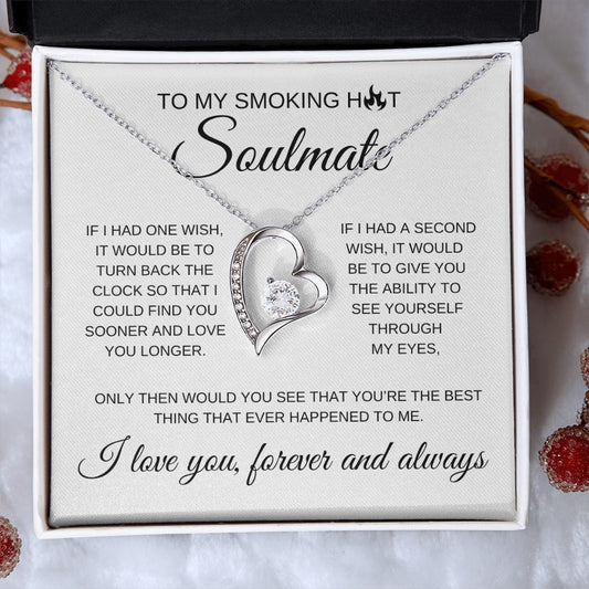 Smoking Hot Soulmate | Love You Longer | Forever Love Necklace - Elliotrose Gifts