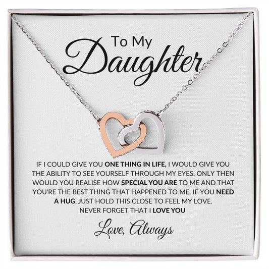To My Daughter | One Thing In Life | Heart Necklace - Elliotrose Gifts