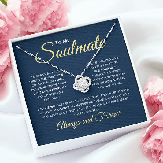 To My Soulmate | How Special | Love Knot Necklace - Elliotrose Gifts
