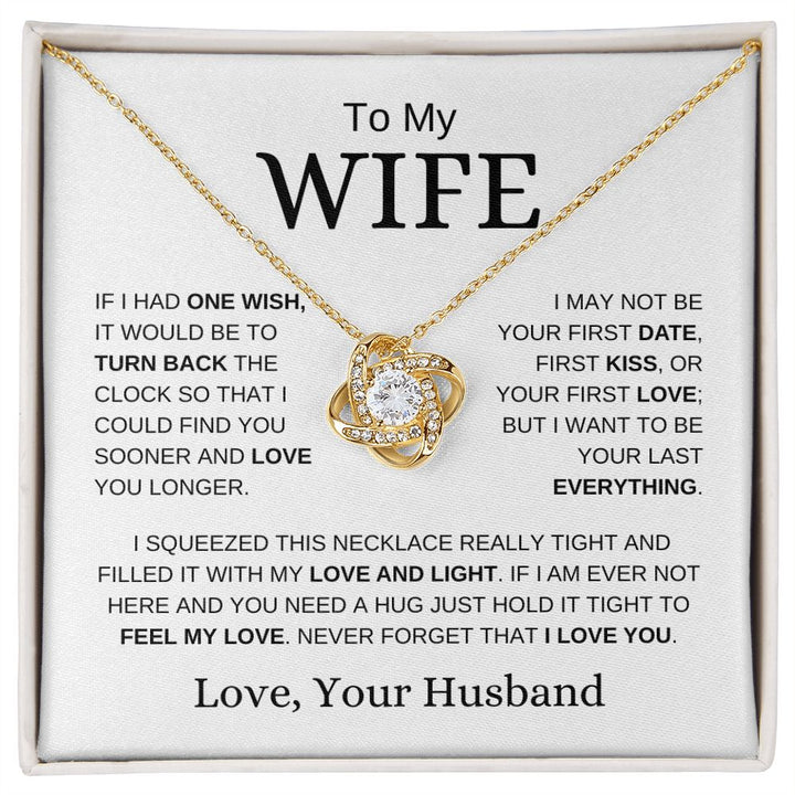 To my wife last everything necklace Clearance