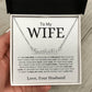 To My Wife | Never Forget That I Love You | Custom Named Necklace - Elliotrose Gifts