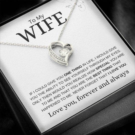 To My Wife | One Thing | Forever Love Necklace - Elliotrose Gifts