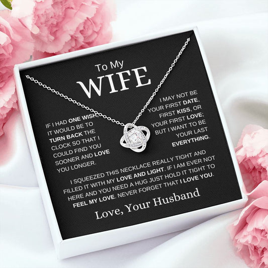 To My Wife | One Wish | Love Knot Necklace - Elliotrose Gifts