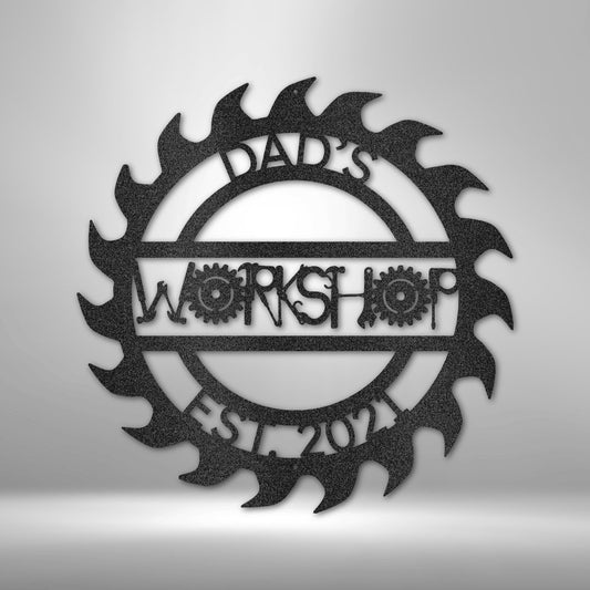Unique Workshop Monogram - Steel Sign - Elliotrose Gifts