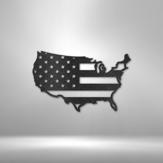 USA Flag - Steel Sign - Elliotrose Gifts