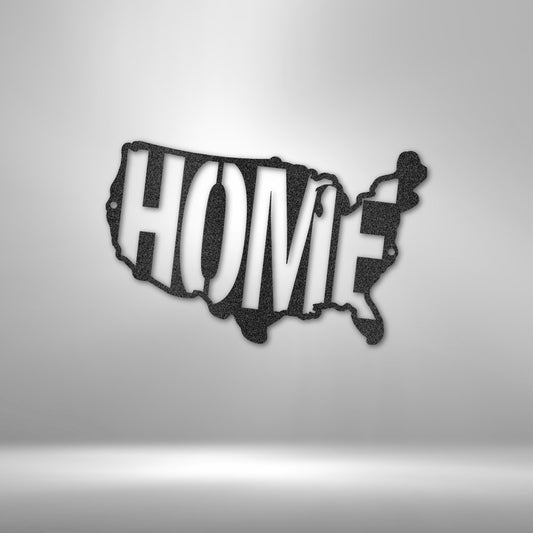 USA Home - Steel Sign - Elliotrose Gifts